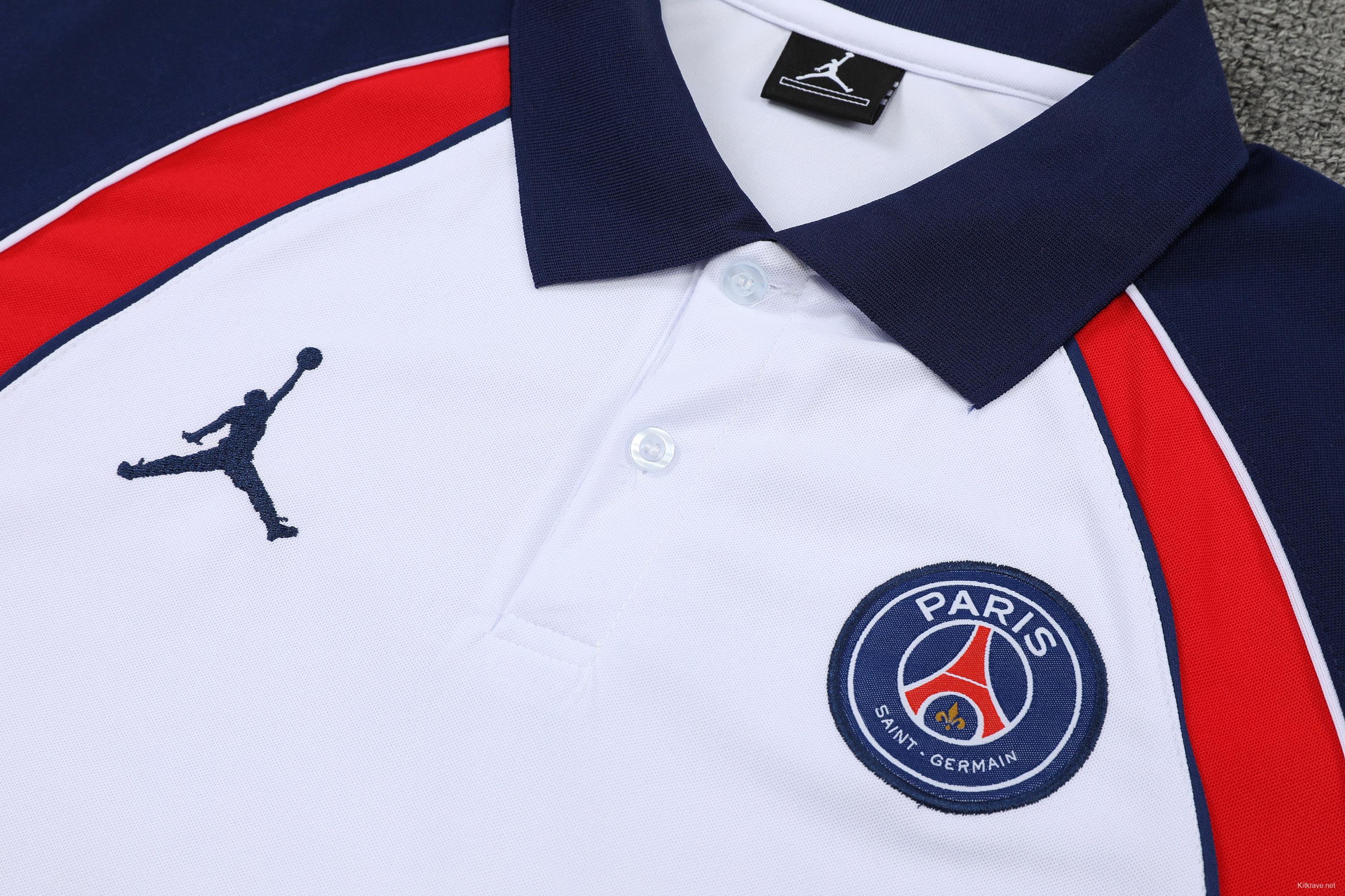 PSG X Jordan POLO kit white and red edge (not supported to be sold separately)