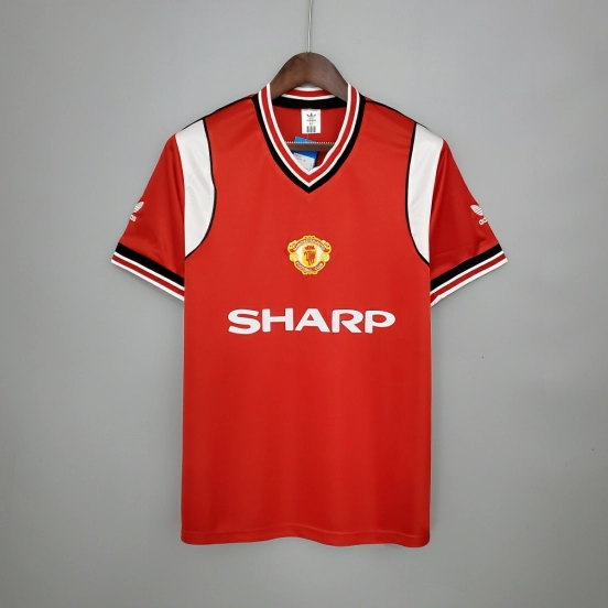 Retro Manchester United 85/86 home Soccer Jersey