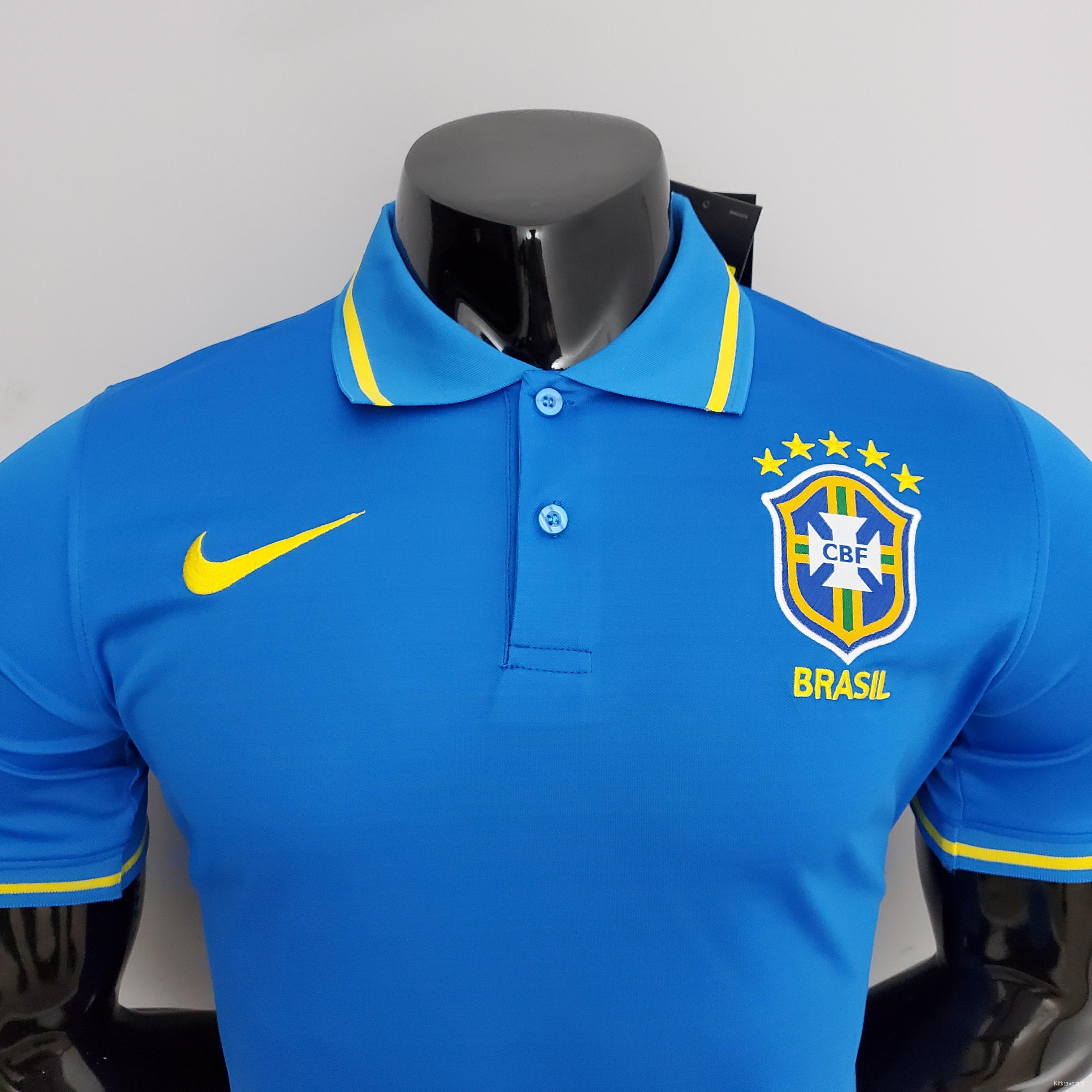 POLO Brazil Blue Soccer Jersey