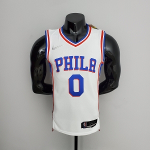 75th Anniversary Philadelphia 76ers MAXEY#0 White NBA Jersey