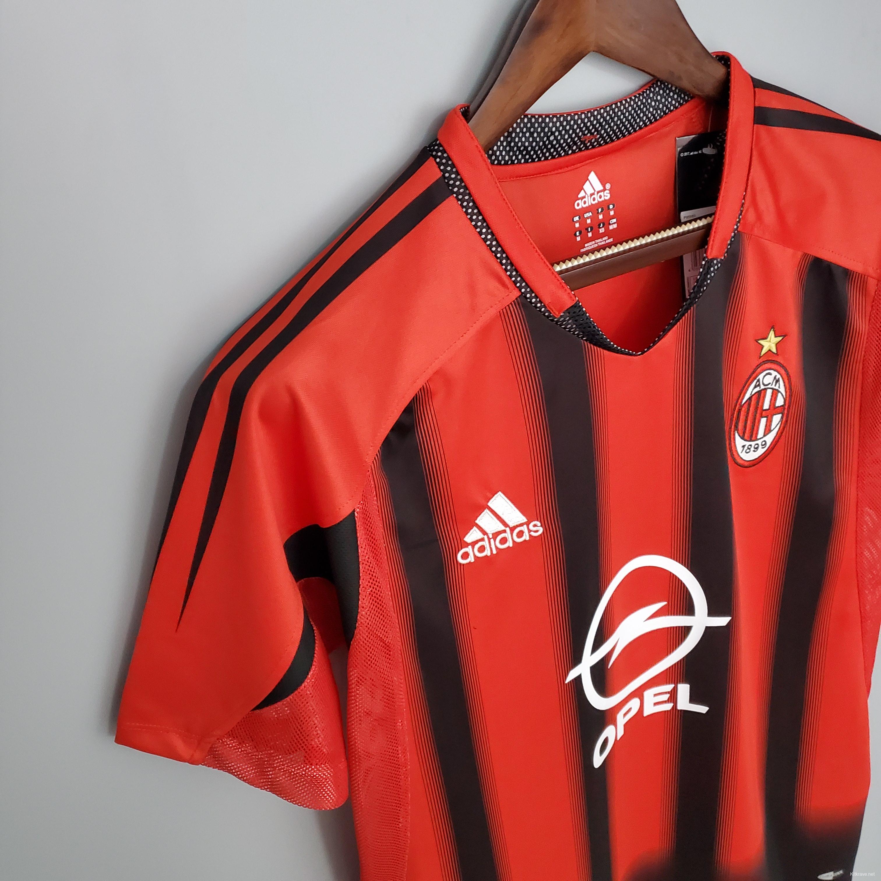 Retro 04/05 AC Milan home Soccer Jersey