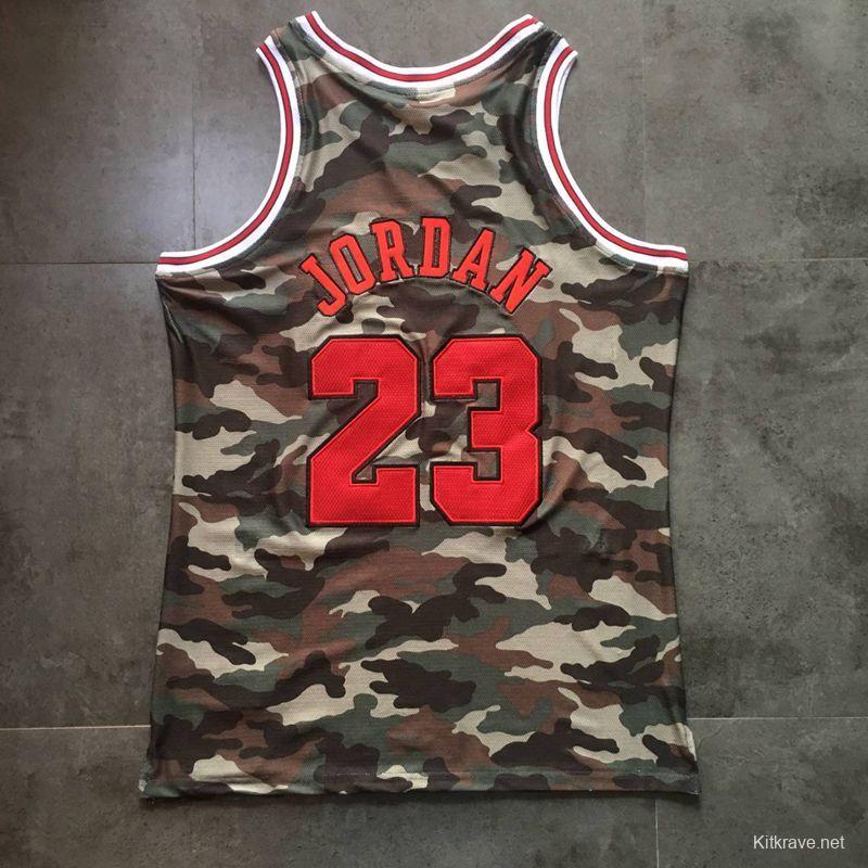 Men's Michael Jordan Camouflage Retro Classic Team Jersey