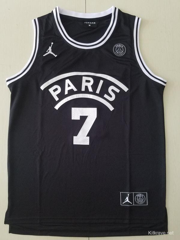 PSG Kylian Mbappé Black Basketball Jerseys