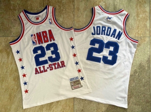 Men's Michael Jordan White Retro Classic Team Jersey