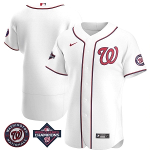 Men's White 2019 World Series Champions Home Authentic Team Jersey