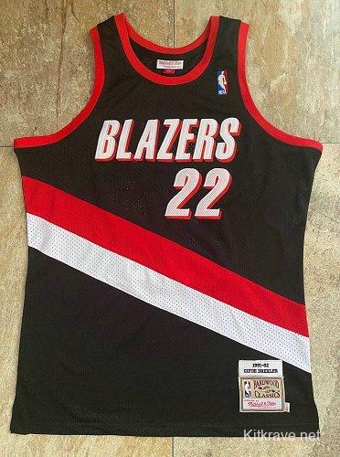 Men's Clyde Drexler Black Retro Classic Team Jersey
