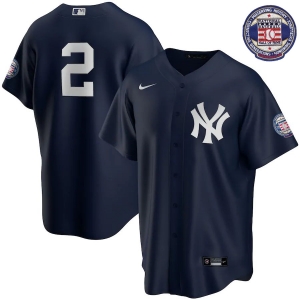 Men's Derek Jeter Navy 2020 Hall of Fame Induction Alternate Player Team Jersey