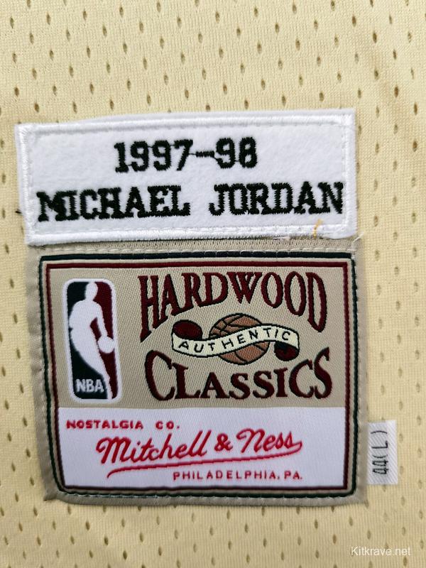 Men's Michael Jordan Golden Retro Classic Team Jersey