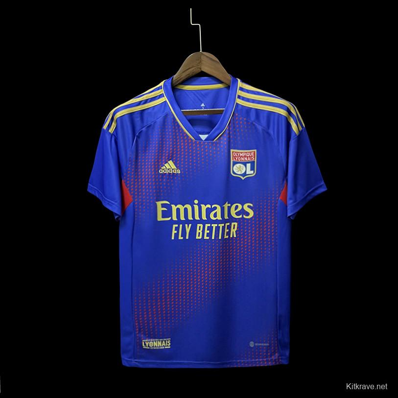 22/23 Lyon 3rd Away Soccer Jersey