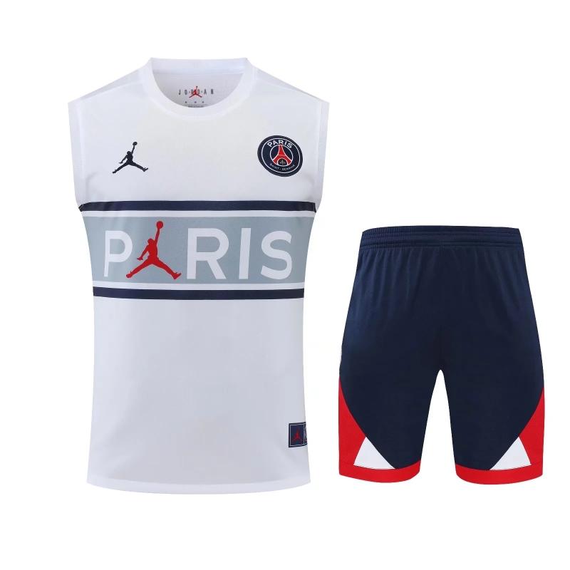 22/23PSG White Grey BArsenal Pre-match Training Jersey Vest