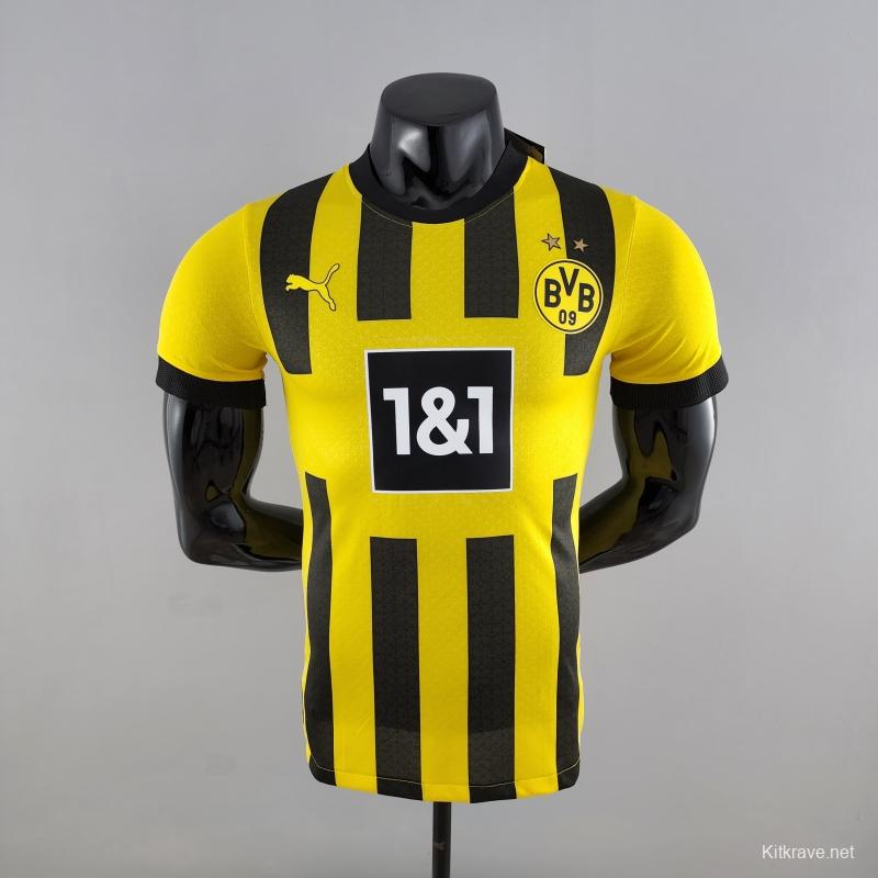 Player Version 22/23 Dortmund Home Soccer Jersey