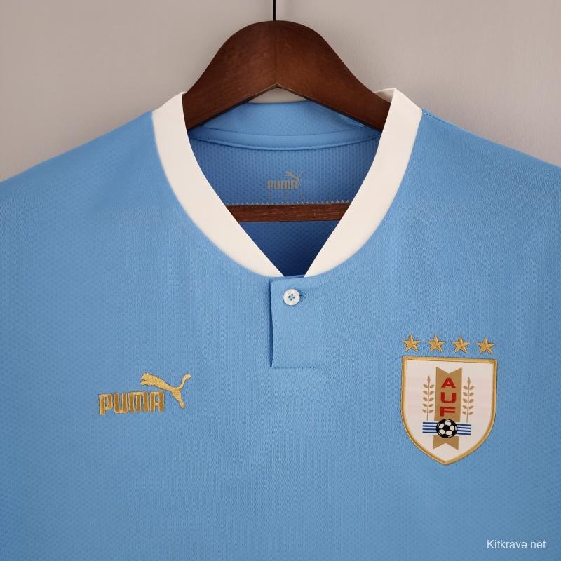 2022 Uruguay Home Soccer Jersey