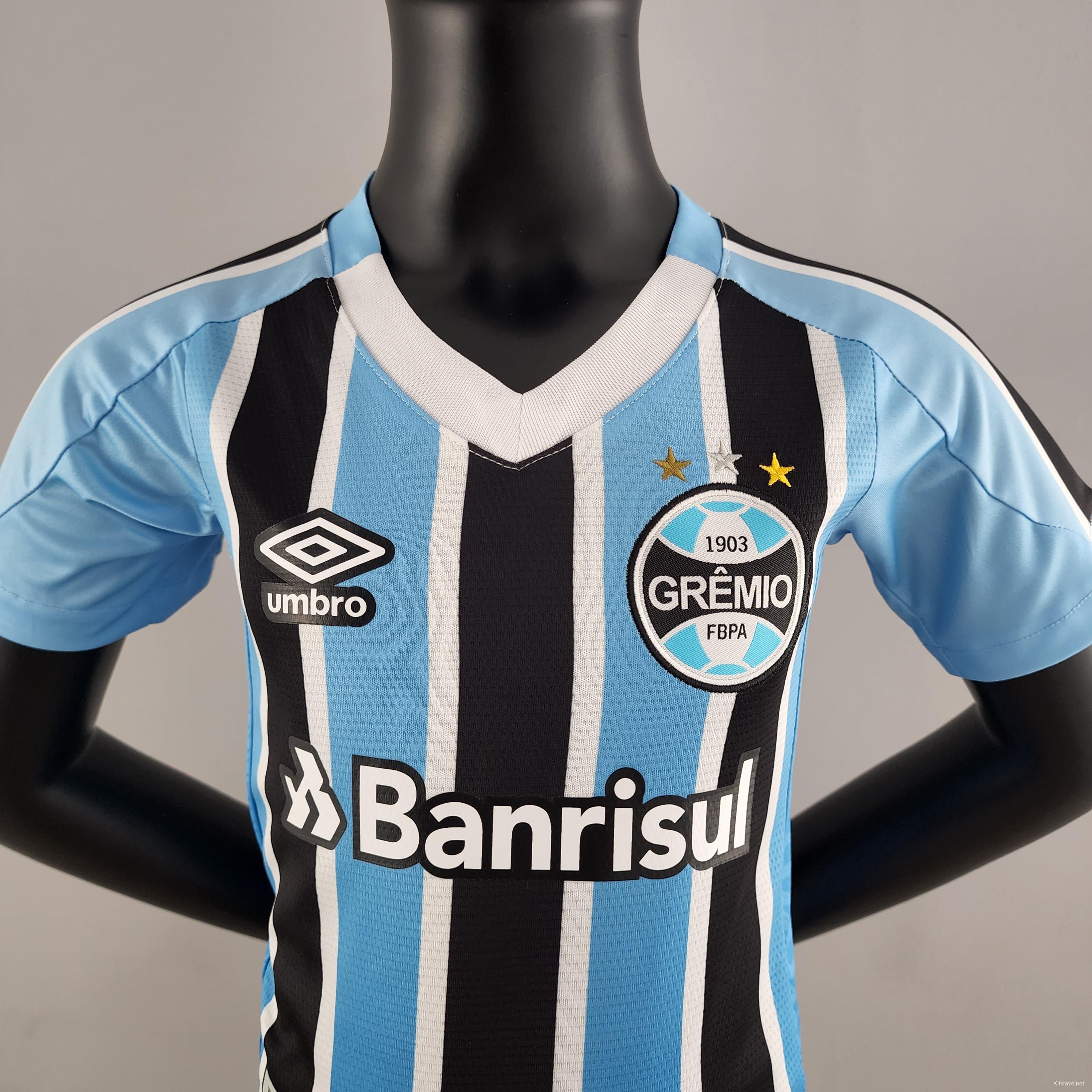 22/23 Kids Kit Gremio Home Size：16-28 Soccer Jersey