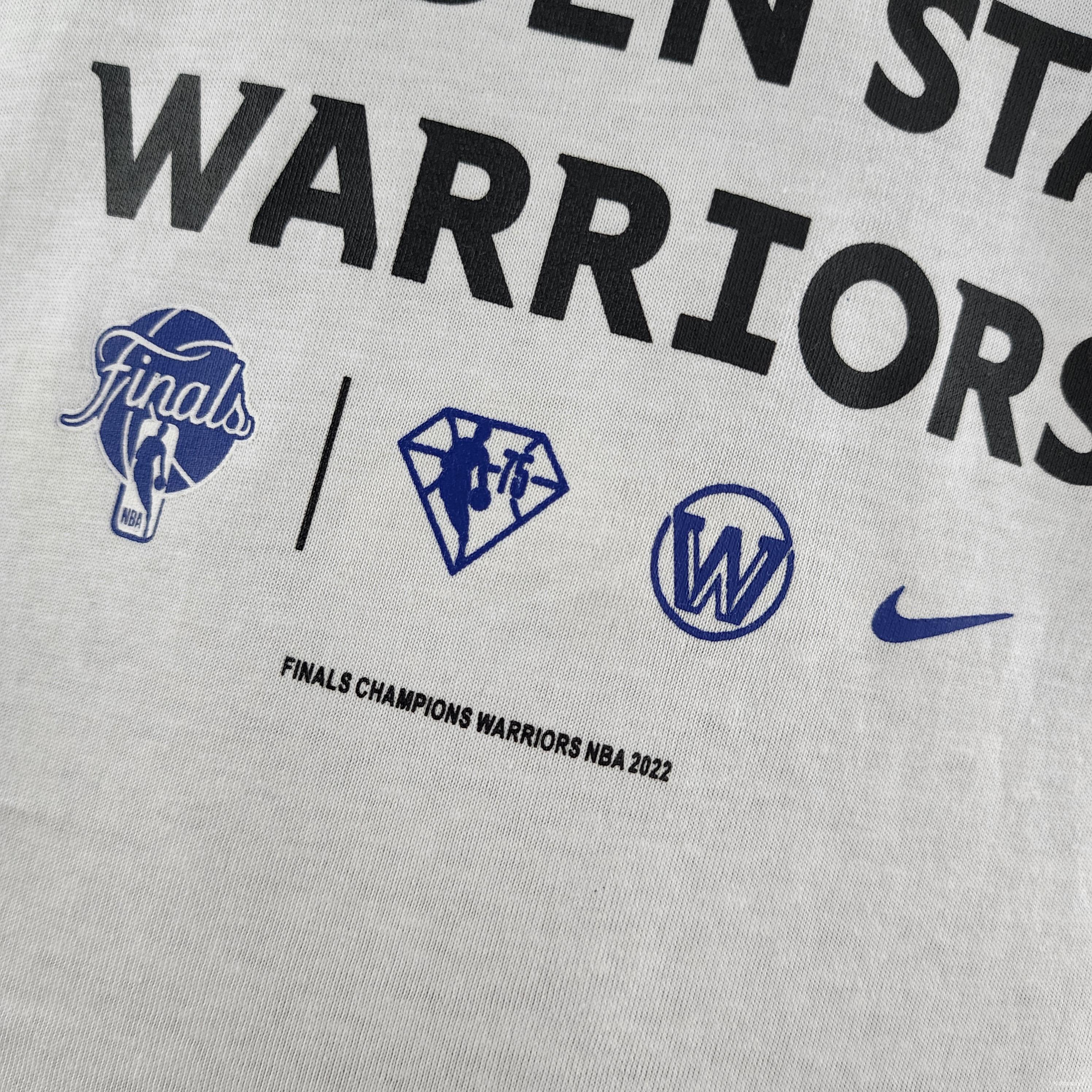 NBA Golden State Warriors Championships White T-shirts#K000183