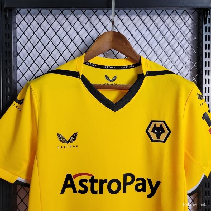 22/23 Wolverhampton Wanderers Home Soccer Jersey