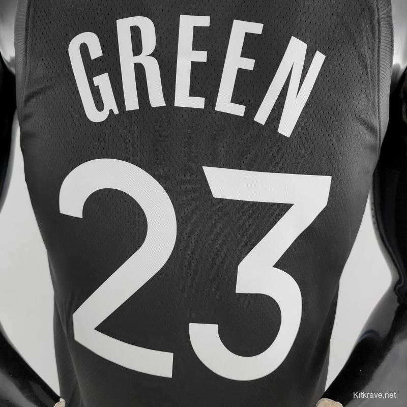 2020 GREEN #23 Warriors City Edition Black And Grey NBA Jersey