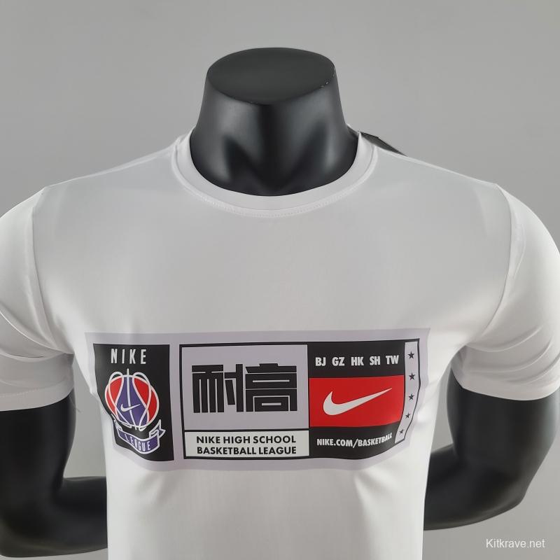 2022 NIKE White T-Shirts LOGO 耐高#K000237