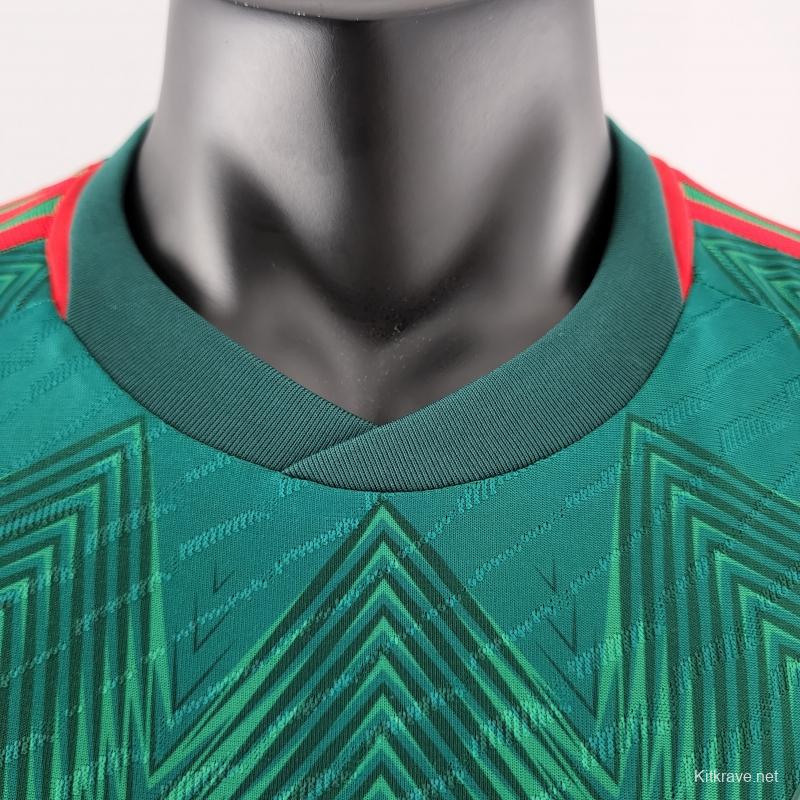 Player Version 2022 Mexico Home Soccer Jersey