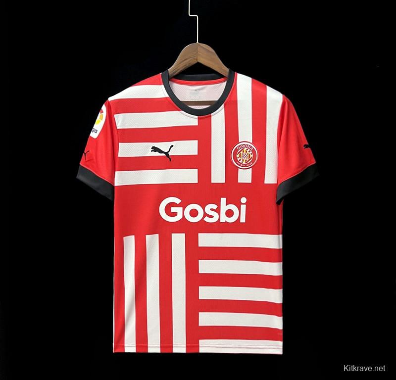 22/23 Girona home Soccer Jersey