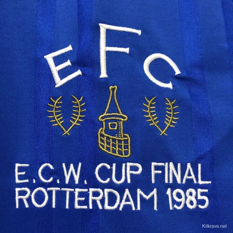 Retro 85/86 Everton Home Soccer Jersey