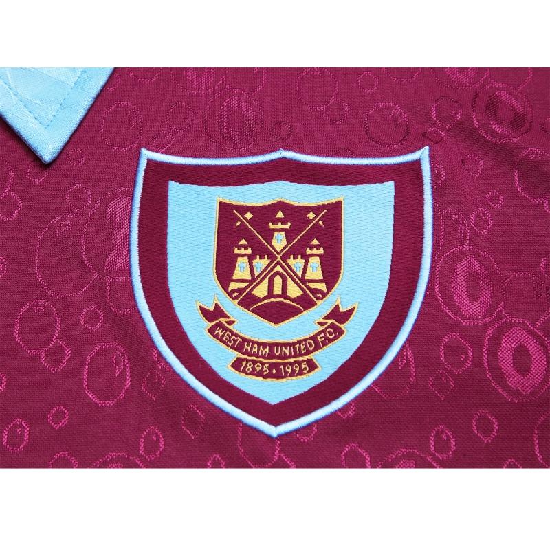 Retro 95/97 West Ham United Long Sleeve Home Jersey