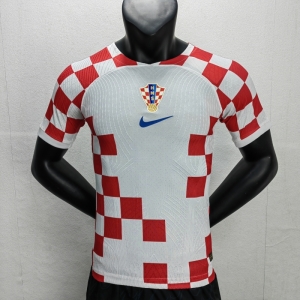 Player Version 2022 Croatia Home Soccer Jersey