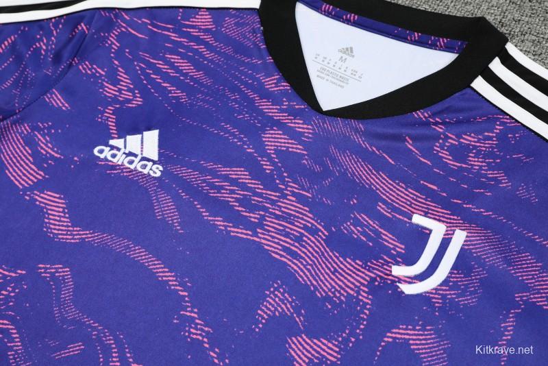 23-24 Juventus Purple Short Sleeve+Shorts