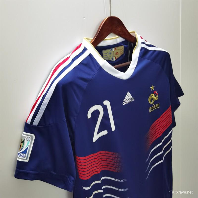 Retro 2010 France Home Jersey