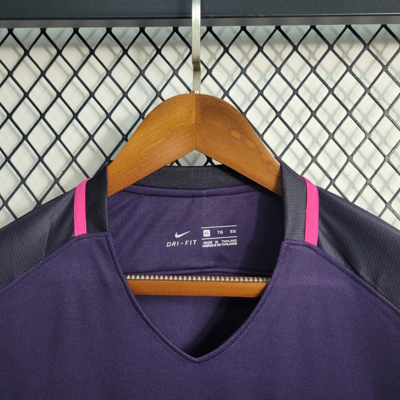 Retro 16-17 Barcelona Away Purple Jersey