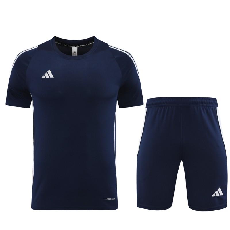 2024 Adidas Navy Short Sleeve Jersey+Shorts