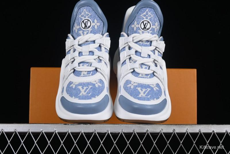 Louis Vuitton Archlight Sneakers with Wave-shaped Sole and Oversized Tongue - MBJ0