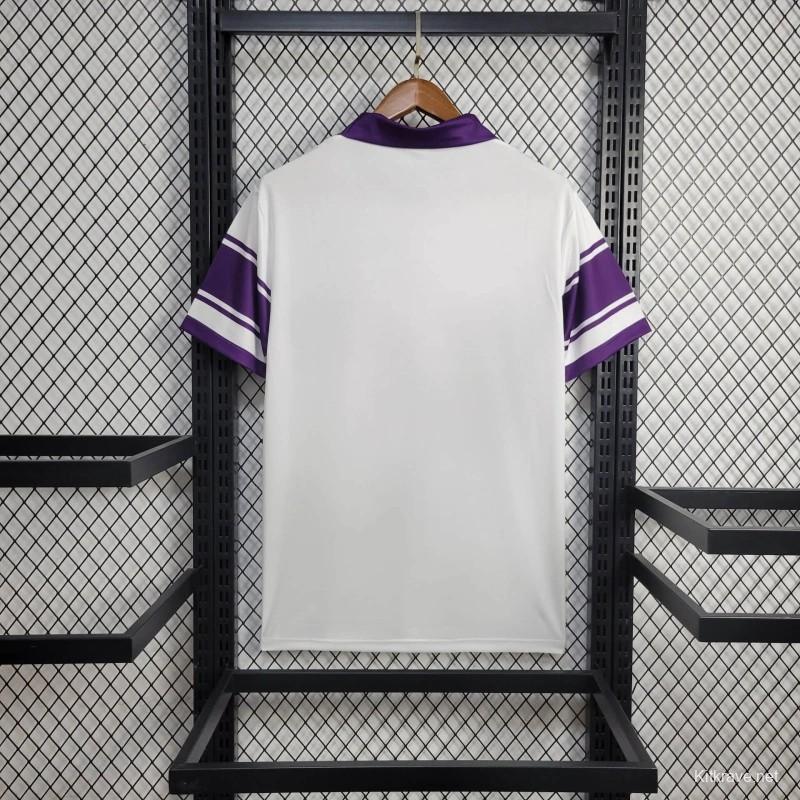 Retro 84/85 ACF Fiorentina Away White Jersey