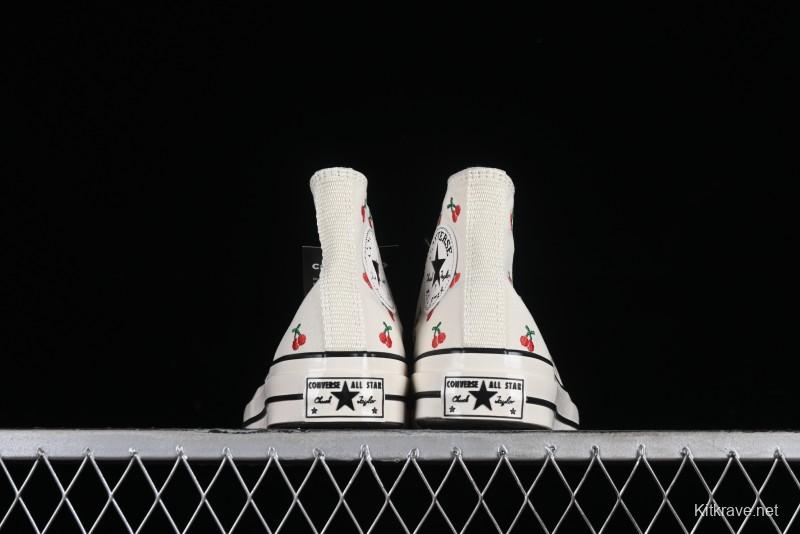 Converse Chuck 1970s Official Cherry Embroidery Canvas Sneakers - A08863C