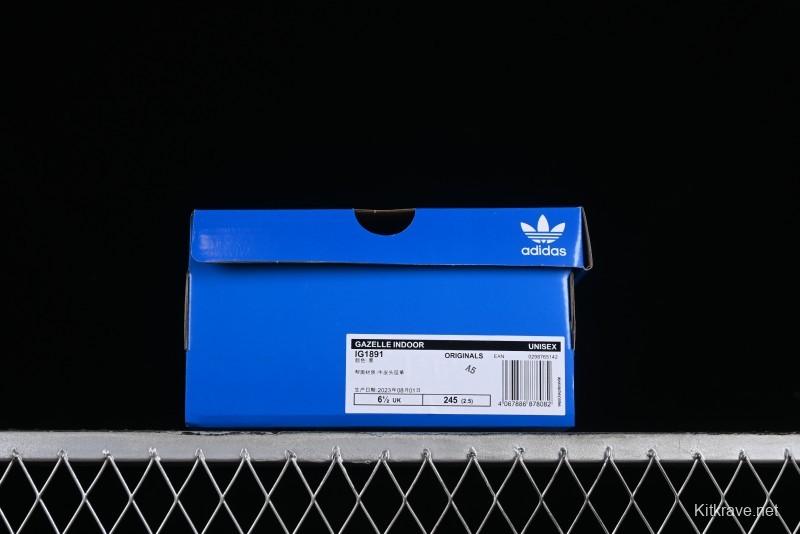 Adidas Originals Gazelle Indoor IG1891 Retro Casual Slip-Resistant Wear-Resistant Low-Top Skate Shoes