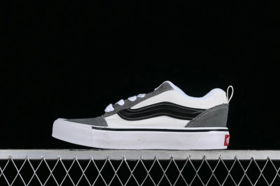 Vans Classics Knu Skool Retro Skate Shoes with Checkerboard Design - VN0009QC6PA