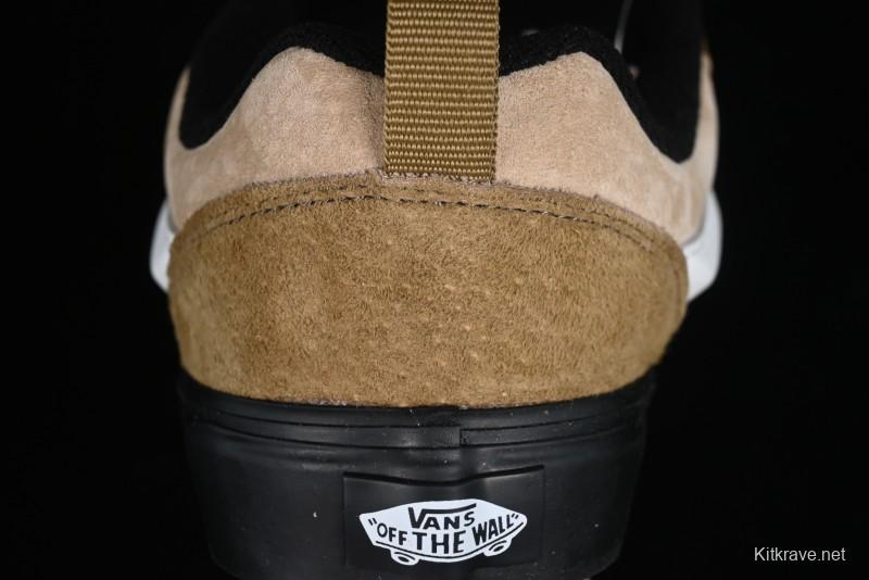 Vans Classics Knu Skool Retro Chunky Tongue Skate Shoes in Black/Brown - VN000CP6BXC