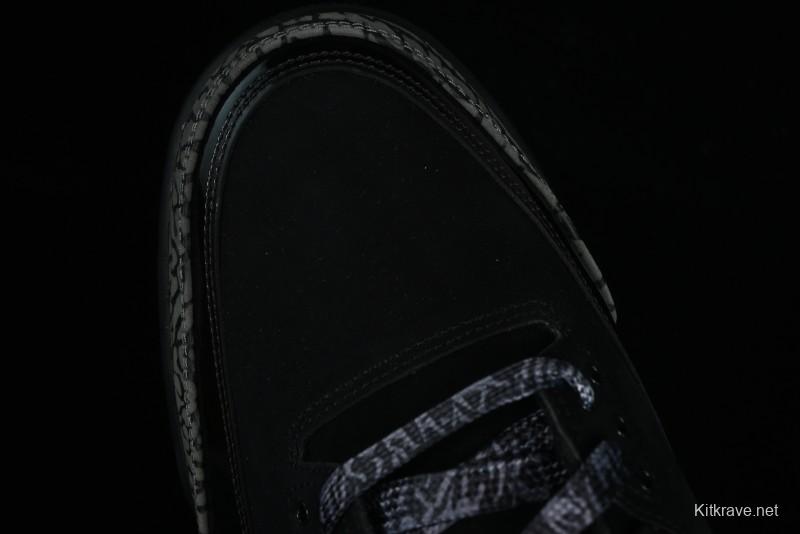Nike Air Jordan 3 Retro Sneakers in Black with Elephant Print - CK9246-168