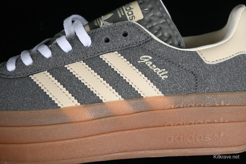 Adidas Originals Gazelle Bold IE0428 Low-Top Sneakers with Thick Sole for Casual Wear, Anti-Slip and Durable - IE0428
