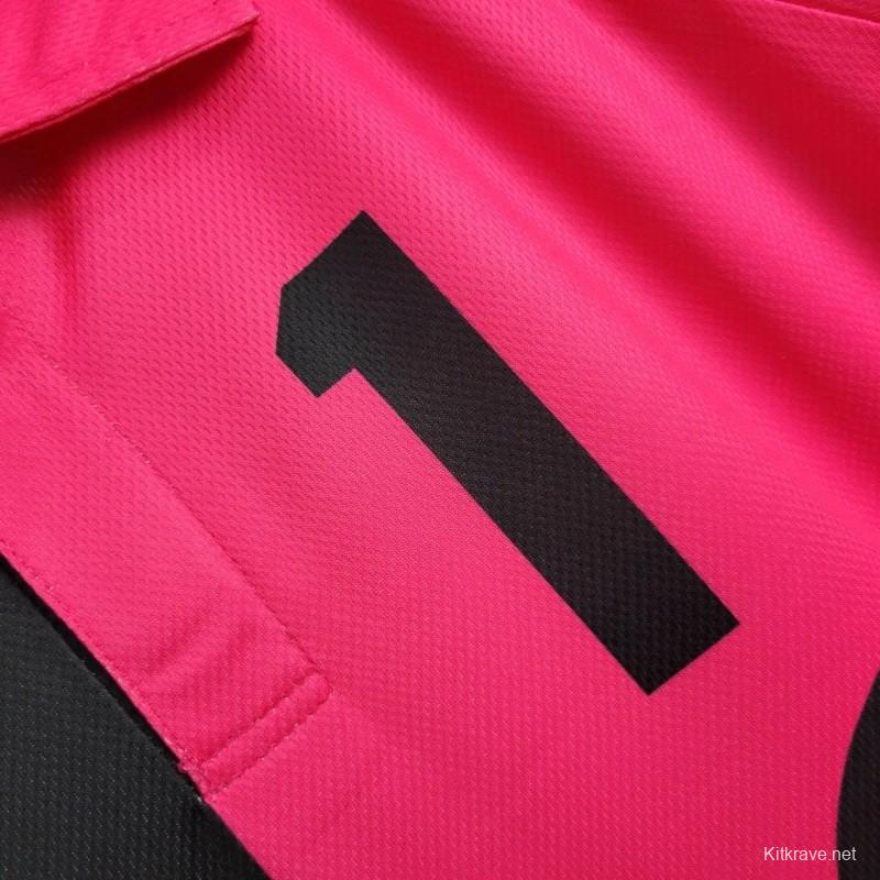 Retro 1998 Mexico CAMPOS 1 Home Black Pink Jersey