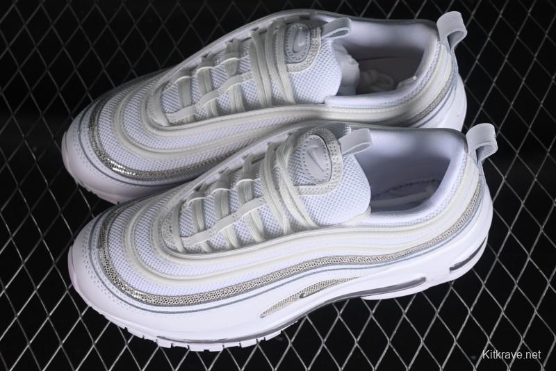 Nike Air Max 97 Retro Running Shoes with Full-Sole Air Cushion - FQ8889-100