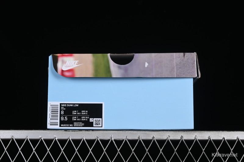 Nike SB Dunk Low Casual Skateboarding Shoes Racing Red/Green - MU0232-361