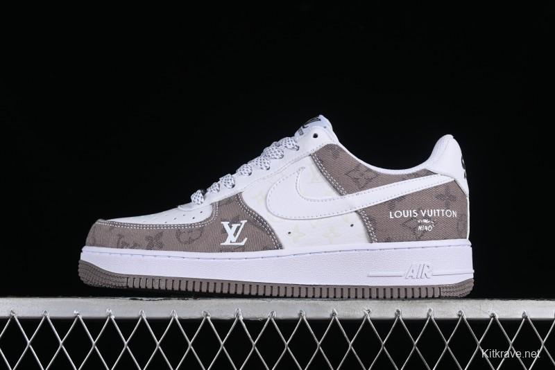 Nike Air Force 1 '07 Low Custom Casual Sneakers with Full-Length Air Cushion - CW2288-111
