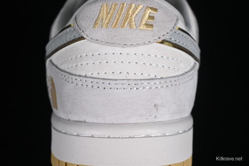 Nike Dunk Low The North Face CDG Collaboration - Gold SB Low Top Skate Shoes - DQ1098-337