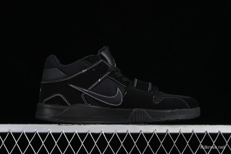 Nike Travis Scott x Jordan Cut The Check AJ1 Basketball Shoes with Velcro Strap - DR9317-001