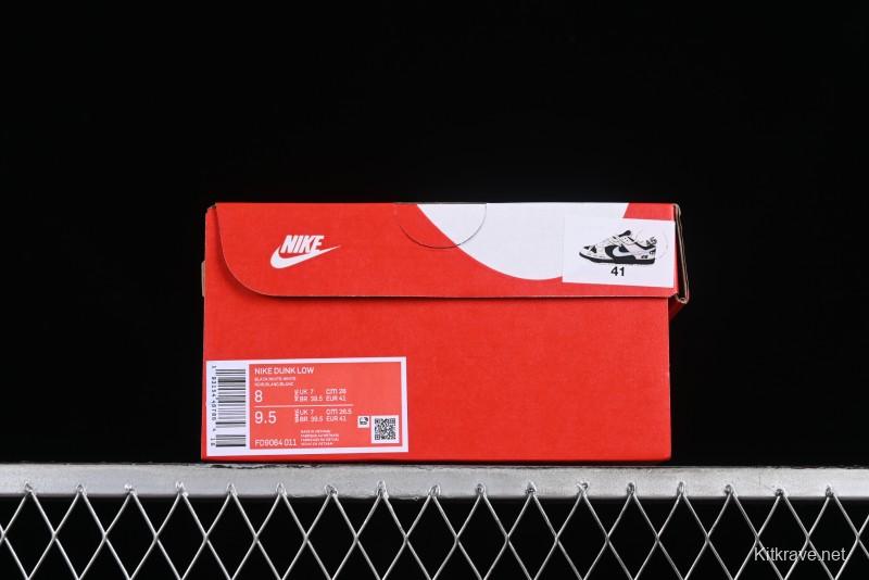 Nike Dunk Low Reverse Panda Graffiti Color SB Lace-Up Low-Top Casual Skate Shoes - FD9064-011