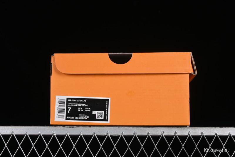 Nike Air Force 1 '07 Low LV Collaboration - Beige Grey Pigskin Casual Sneakers - HD1968-011