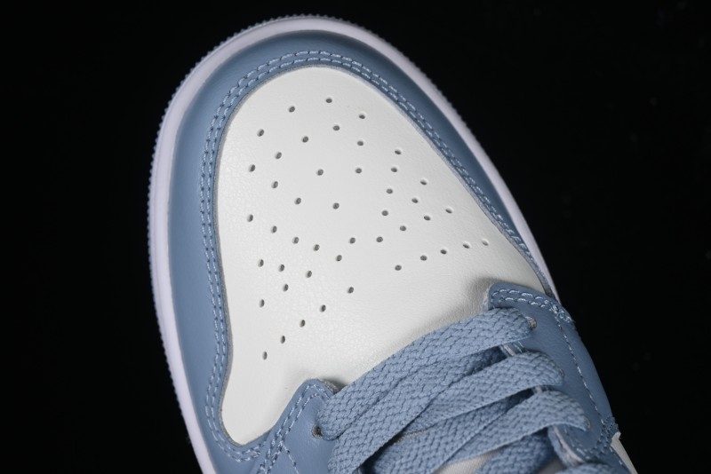 Nike Air Jordan 1 Low AJ1 White Blue Red Toe Casual Sneakers - DC0774-164