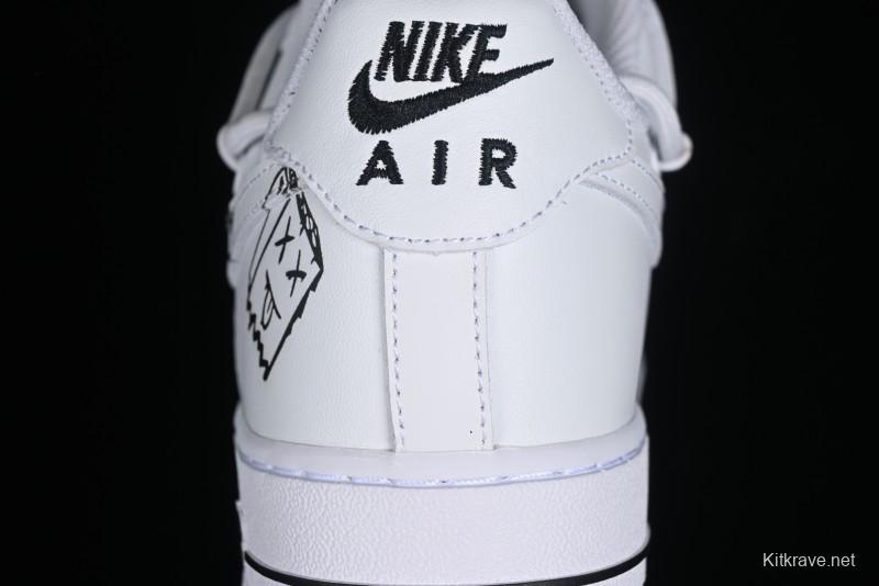 Nike Air Force 1 '07 Low Graffiti Casual Sneakers - CV9879-541