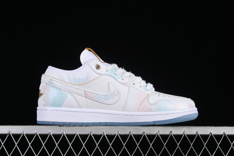 Nike Air Jordan 1 Low AJ1 Chinese New Year Limited Edition New Chinese Style Custom Steam Puppet - Third Prince Ao Bing Low Top Casual Sneakers FN8901-164