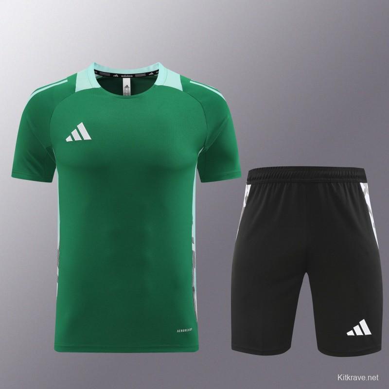 24/25 Adidas Green Short Sleeve Jersey+Shorts